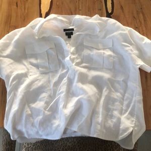 J.Crew linen white shirt
